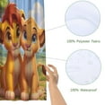 thumbnail image 3 of Lion King Simba-theme Bathroom Shower Curtain Home Decor,Bath Curtains Durable Waterproof Bath Curtain , Adluts Girls Boys Bathroom Decor House Gifts 71x71inch（180cmX180cm), 3 of 5