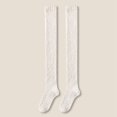 thumbnail image 2 of Likimi Fuzzy Fleece Socks For Women Solid Color Over The Knee Winter Warm Soft Casual Sleep Socks Size One Size, 2 of 3