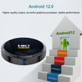 thumbnail image 4 of HK1 RBOX- WIFI6 Android 12.0 Smart TV Box Allwinner H618 Quad-core 4K  H.265 VP9 6K Decording Dual Band WiFi6 BT5.0 Digital Display with Remote Control, 4 of 7