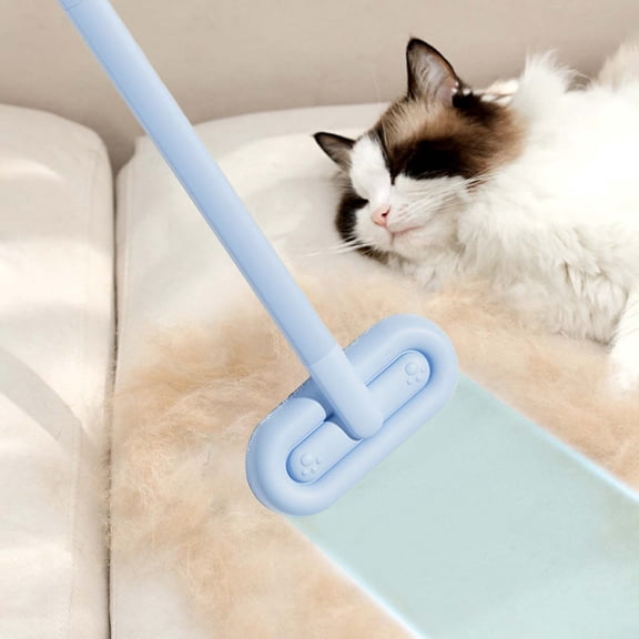 Pet Hair Remover Brush for Cats - Double Sided, Non-Slip Handle Self-Cleaning Carpet & Furniture Hair Scraper to Reduce Hairballs