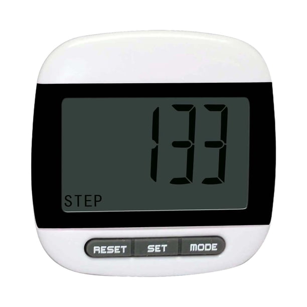 Podomètre à Clipser Précis – Compteur De Pas, Distance, Calories, Durée, écran Facile à Lire, Pile Incluse, Pour Homme/femme/senior