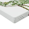 thumbnail image 2 of Ambesonne Antlers Fitted Sheet, Garden Deer Celebration, Full Size, Green Brown White, 2 of 3