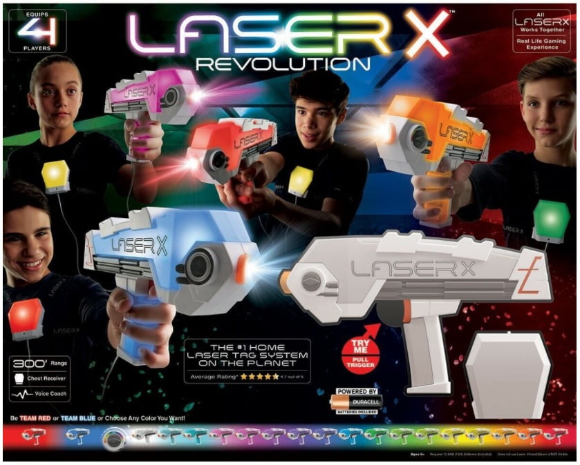 Laser Tag 4 Player Electronic Gaming LaserX 