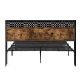 thumbnail image 6 of ASINMAK King Bed Frame with 2 Drawers LED Lights, Ergonomic Upholstered Headboard with Charging Station, King Size Platform Bed Frame, Metal Slats Support, No Box Spring Needed, Easy Assembly - Gray, 6 of 10