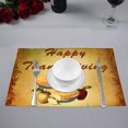 thumbnail image 2 of EREHome Joyeux l'Action de Grâce Set de 4 Sets de Table Protecteurs 12x18 Pouces, 2 of 5