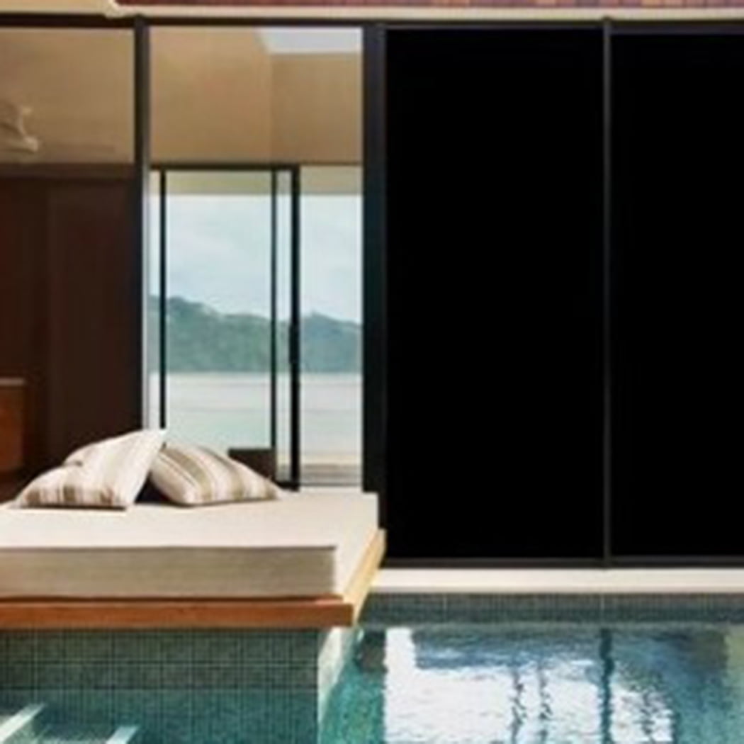 QIFEI Total Blackout Window Film UV Blocking Window Darkening Film ...