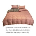 thumbnail image 3 of Tgbvmt 70.86-Inch Four-Piece Bedding Set, Soft Washed Comforter Set for Dormitory, Cozy Bed Set for Bedroom, Stylish Fresh Color Bedding Set for Holiday and Everyday Use, Perfect for All Ages, 3 of 6