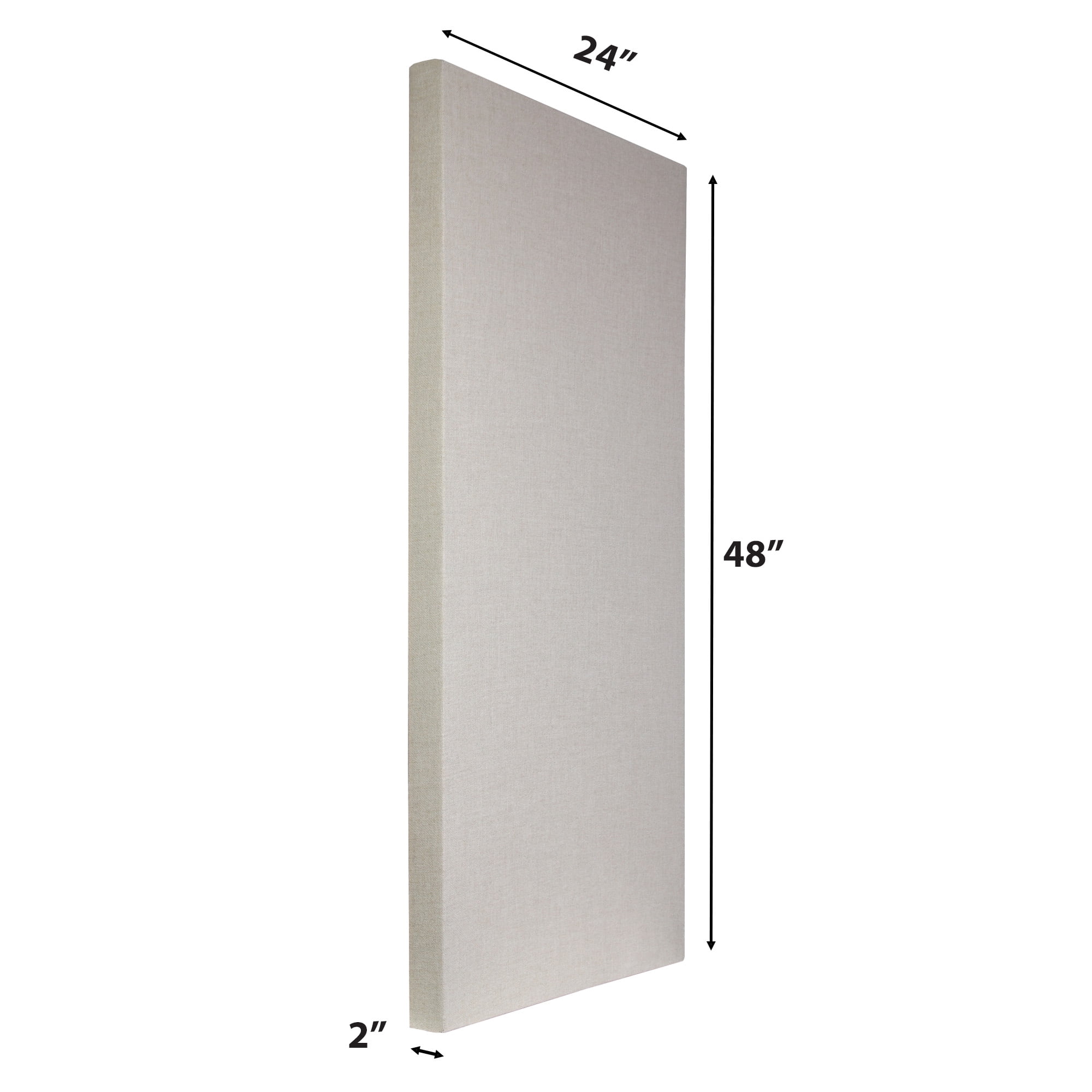 ATS Acoustics ECO Panel Low-VOC Professional Studio Recording Booth Sound Absorbing Acoustic Panel 24" x 48" x 2" (Cream)