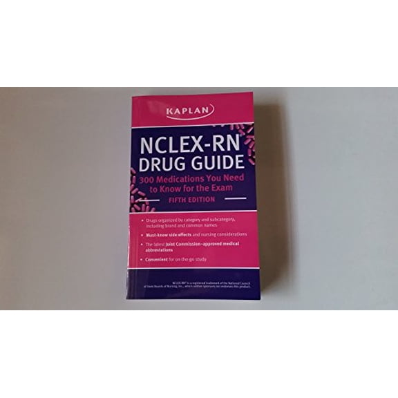 Pre-Owned NCLEX-RN Drug Guide: 300 Medications You Need to Know for the Exam (Unknown) 1609788931 9781609788933