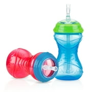 Nuby 10oz Clik-It Cup with Flexi-Straw 2 Pack, Colors May Vary