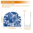 thumbnail image 4 of Yayeee Napkin Holder for Table Kitchen Paper Tissue Organization, Blue Garden Pattern, 4 of 8