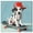 Gallery Wrapped, variant on Dalmatian Skateboard Canvas Kids Art Prints by Art Remedy, Silver Frame, 40" x 40"