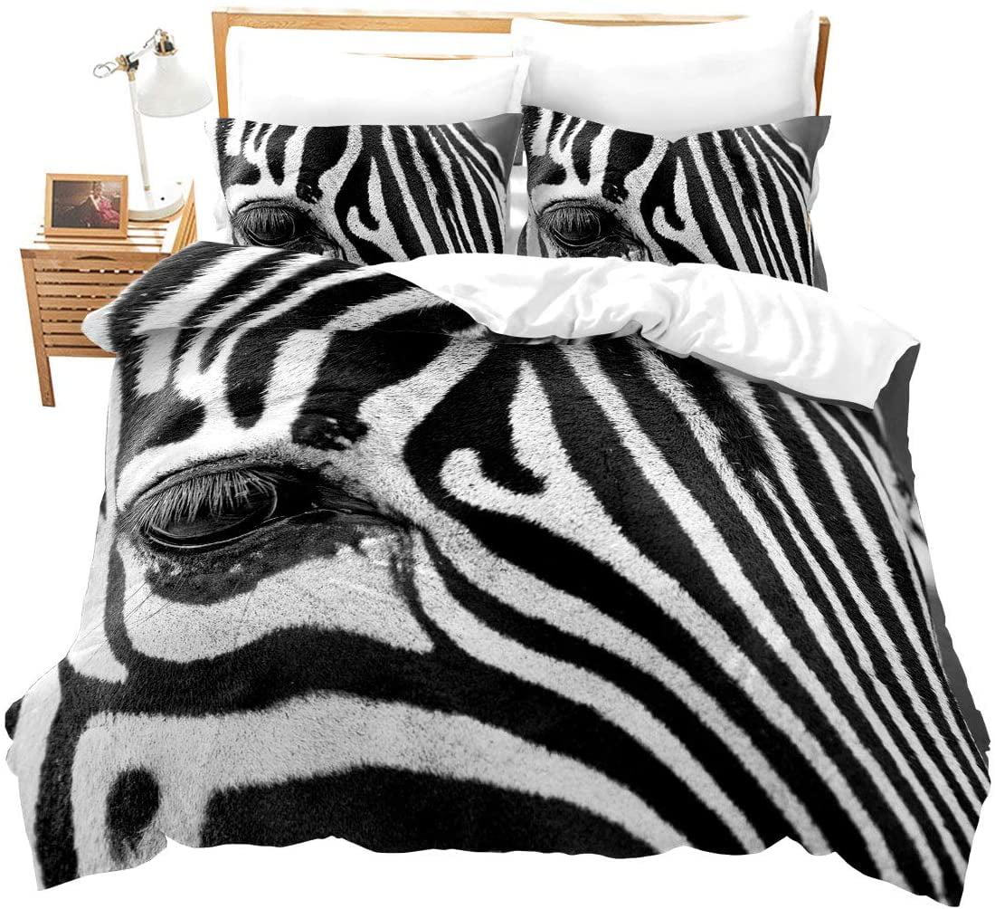 3D Animal Horse Print Duvet Cover Bedding Set Pillowcase Comforter/Quilt Cover 