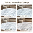 thumbnail image 7 of ODIKA 4'x6' Washable Area Rug Non-Slip, Chair-Friendly, Flatwoven Front Checkered Boho Tartan Gingham Border Layering Farmhouse Plaid Flowing for Home Office, Under Desk, 7 of 7