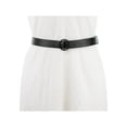thumbnail image 4 of INSPIRE CHIC Women's PU Leather Belts for Dresses, Fashion Black Waistband Girl Belt Round Buckle Black, 4 of 5