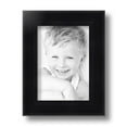 thumbnail image 2 of ArtToFrames 5" x 7" Satin Black Double Step Lip Picture Frame, 5x7 inch Black Wood Poster Frame (WOM-1418), 2 of 7