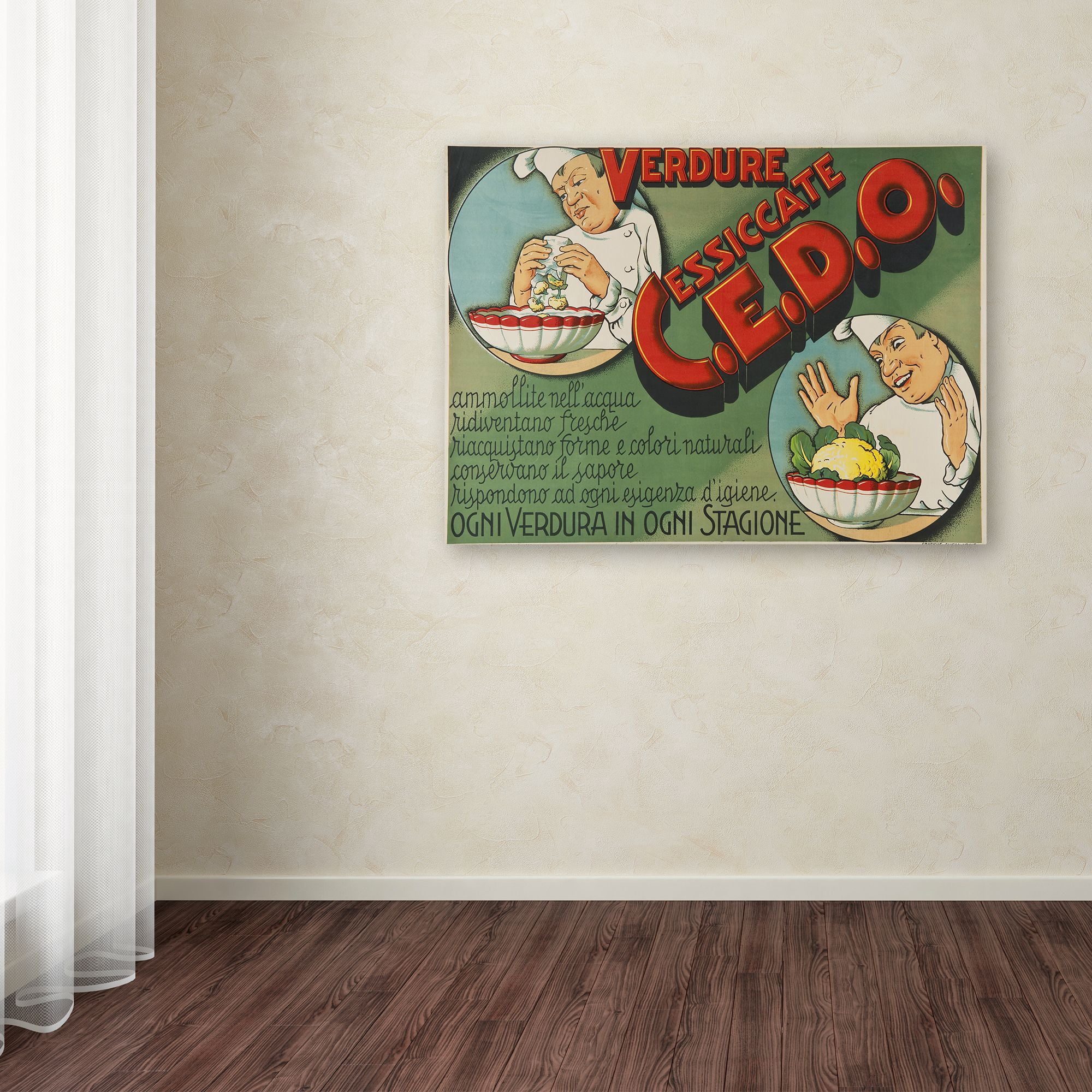 Trademark Fine Art 'Italian Vegetables' Canvas Art by Vintage Apple Collection