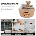 thumbnail image 5 of WRITWAA Khaki Cotton Rope Woven Storage Basket for Desktop Cosmetics, Sundries, and Home Organization, 5 of 5