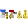 thumbnail image 1 of HAHADAXA Adjustable R134a & R1234yf AC Manual Quick Coupler Adapter Air Conditioner Refrigeration Freon Manifold Gauge Hose Connector, 1 of 3