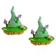 thumbnail image 4 of 2 sombreros de cubo de punto de ganchillo Yinane con forma de seta para fiestas y juegos de rol, 4 of 8