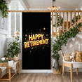 thumbnail image 5 of Black Background with Golden Stars Happy Retirement Banner Party Decoration Retirement Party Supplies Photography Props Backdrop Decor for Retirement Celebration Event Gathering, 5 of 7