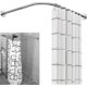 thumbnail image 1 of Barra de Baño para Cortina, Barra de Cortina de Ducha Extensible de 80-140cm con cortina de baño, Barra para Cortina de Baño en Forma de , Barra Angular para Cortina de Ducha para Baño, 1 of 8