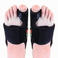 thumbnail image 1 of Separadores de dedos BuyWeek Corrector de juanete Hallux Valgus Negro Mujer (M) EUR35-42 US 5-9 Hombre (M) EUR36-41 US 3.5-7.5, 1 of 14
