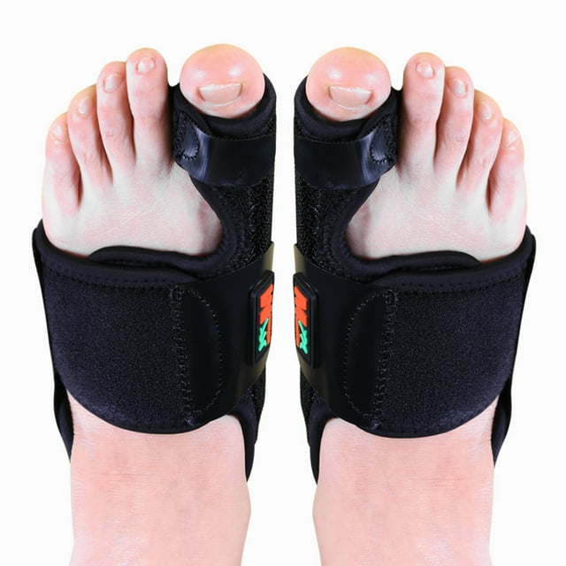 Separadores de dedos BuyWeek Corrector de juanete Hallux Valgus Negro Mujer (M) EUR35-42 US 5-9 Hombre (M) EUR36-41 US 3.5-7.5