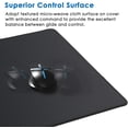 thumbnail image 2 of Large Gaming Mouse Pad with Stitched Edges, Extended Mousepad with Superior Micro-Weave Cloth, Non-Slip Base, Water Resist Keyboard Pad, Desk Mat for Gamer, Office & Home, 31.5 x 11.8 in, Black, 2 of 6