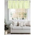 thumbnail image 6 of Yellow Stripes Valances for Windows, Rod Pocket Kitchen Valance Curtains - Soft & Washable Small Window Treatment for Living Room, Bathroom, Classic Vertical Striped 54x18inch, 1 Panel, 6 of 9