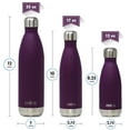 thumbnail image 3 of MIRA 12 oz Double Wall Vacuum Insulated Stainless Steel Water Bottle with Screw Cap, Iris, 3 of 4