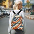 thumbnail image 7 of FORMRS Mini Backpack Purse for Women Travel Daypack Casual Shoulder Bag, Beige Abstract Wavy, 7 of 7