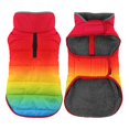 thumbnail image 1 of Petglad Abrigo de invierno para perros, chaqueta impermeable para perros con orificio para correa, chaleco reflectante ajustable para la nieve para mascotas, suéter de forro polar cálido para perros p, 1 of 1