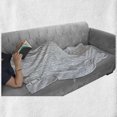 thumbnail image 6 of Rustic Soft Flannel Fleece Throw Blanket, Wood Lines Age Character Print Style Oak Tree Spiraling Bands Mother Nature Theme, Cozy Plush for Indoor and Outdoor Use, 70" x 90", White Grey, by Ambesonne, 6 of 6