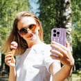 thumbnail image 5 of Compatible with iPhone 15 Pro Max 6.7" Case, Cute Glossy Water Ripple Pattern Phone Case, Curly Wave Frame Design for Women Girls, Soft TPU Slim Shockproof Full-Body Protection Cover Light Purple, 5 of 12
