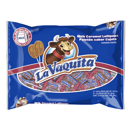 Canel's La Vaquita Milk Caramel Lollipop 10.37 oz. Bag