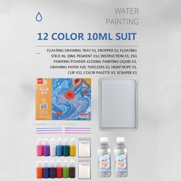 Pigmento para Dibujo Agua Base onlyliua 12 Colores 10 Ml Herramienta para Pintar Sombras En Agua