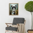 thumbnail image 2 of Cute Greyhound Whippet Dog In Summer Meadow Painting Art Print Framed Poster Wall Decor 12x16 inch, 2 of 5