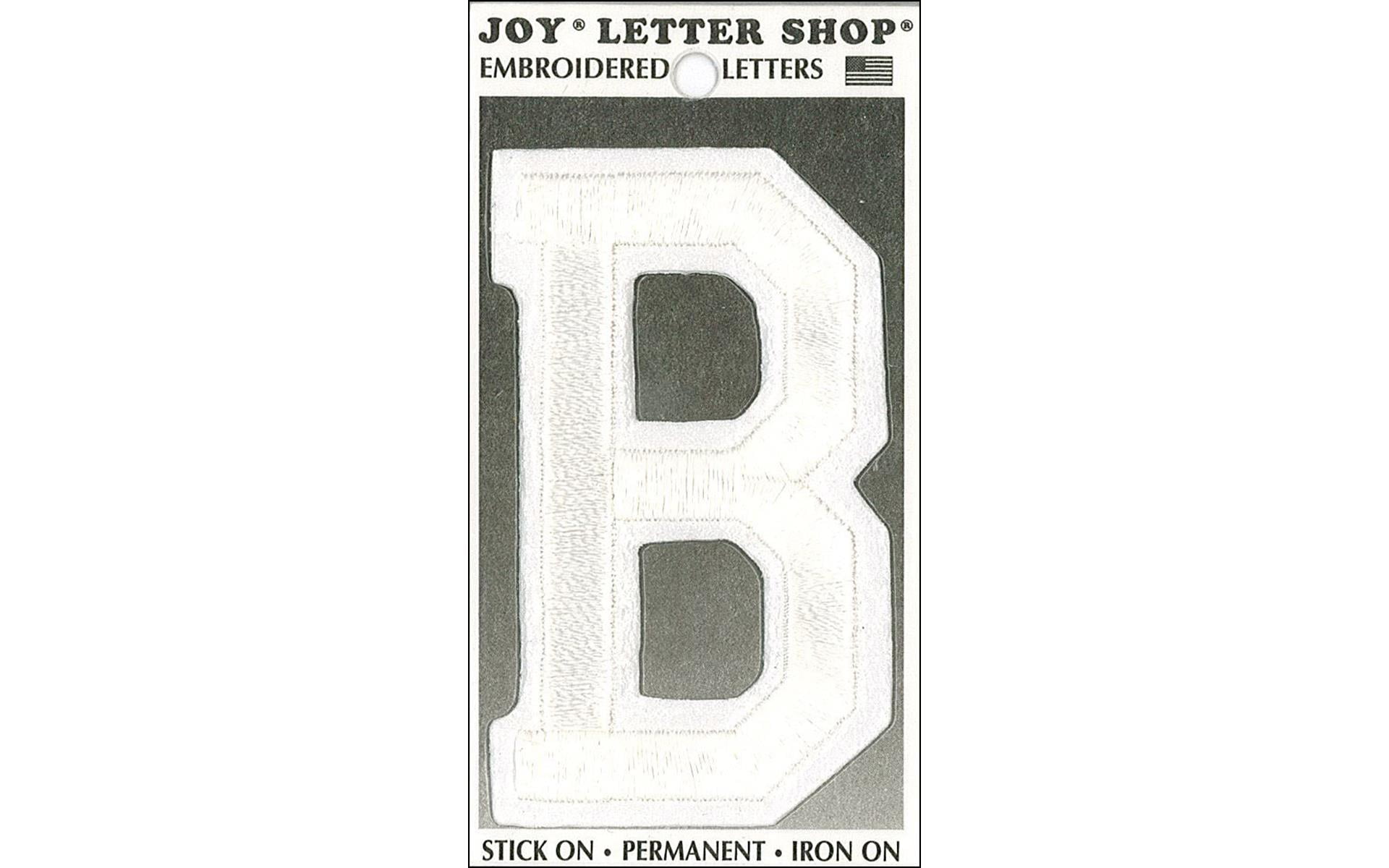 Black Embroidered Iron-On Athletic 3 Inch Varsity Applique Letter R 