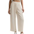 thumbnail image 4 of Women’s Pants Straight Leg Baggy Beige Pants Casual Outfits Comfy Work Pants Womens Pants Trendy, 4 of 4