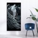 thumbnail image 3 of Cuadro de arte de pared de taladro redondo completo con pintura de diamante 5D de animales 40x80cm para dormitorio Sywqhk Decoración hogareña, 3 of 9