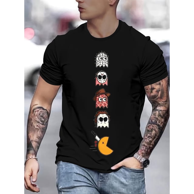 Camiseta para hombre Decoración de Novia de BodaMen's Novelty 3D Printed Fashion T-Shirt - Casual Polyester Crew Neck with Unique Graphic Design, Machine Washable Tee For Adult, Men, Women, Teen, T
