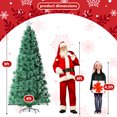 thumbnail image 3 of Pirecart 9ft Pre-Lit Fiber Optic Christmas Tree, Artificial Xmas Tree with Multicolor Lights and 380 Branches & Top Star, 3 of 10