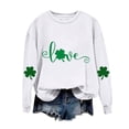 thumbnail image 4 of Guluxicc Sweatshirts for Women Casual Crewneck Long Sleeve Shirts St Patricks Day Letter Printed Graphic Pullover Tops, XS, 4 of 5