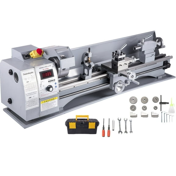 VEVOR Metal Lathe, 210x720mm Mini Lathe Machine, 2500 RPM Variable Speed Change, 750W Precision Mini Lathe, Metal Working Lathe with Brushless Motor, Milling Machine for Various Metal Turning
