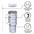 thumbnail image 4 of Christmas 40oz Tumbler– Stainless Steel Insulated Tumbler with Handle and Straw, Large Capacity Travel Cup for Hot & Cold Drinks, 4 of 7