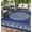 Dark blue/white, variant on Outdoor Rug 8x10 Ft - Waterproof Plastic Reversible Style Camping Mat for Patio, RV, Blue & White