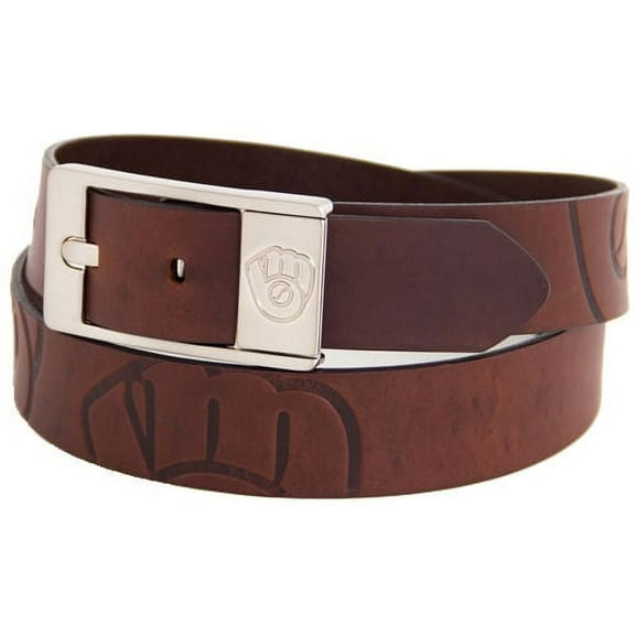 Milwaukee Brewers Brandish Leather Belt