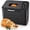 Black, variant on LIFERECORD 2lb Bread Maker Machine, 21-in-1 Automatic Bread Maker with 360° Powerful Circulation Baking, Smart Touch Panel, 3 Loaf Sizes, 3 Crust Colors Stainless Steel, Black