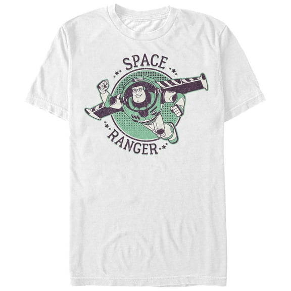 Men's Toy Story Buzz Lightyear Space Ranger Graphic Tee White 2X Large